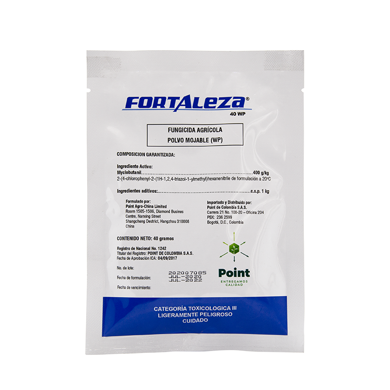 FORTALEZA® 40 WP es un fungicida con efecto preventivo curativo y erradicante
